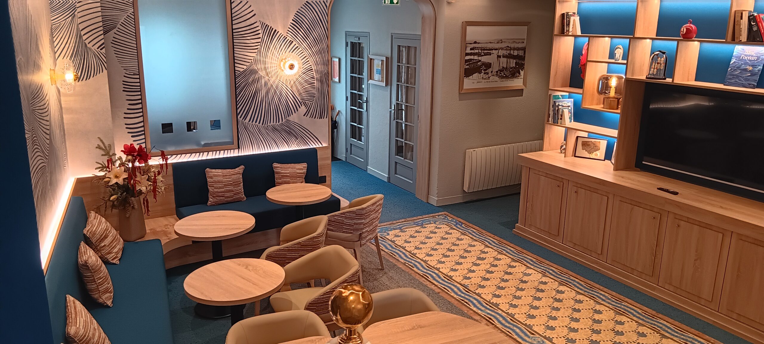 Lobby Hôtel staging Le jersey Saint Malo